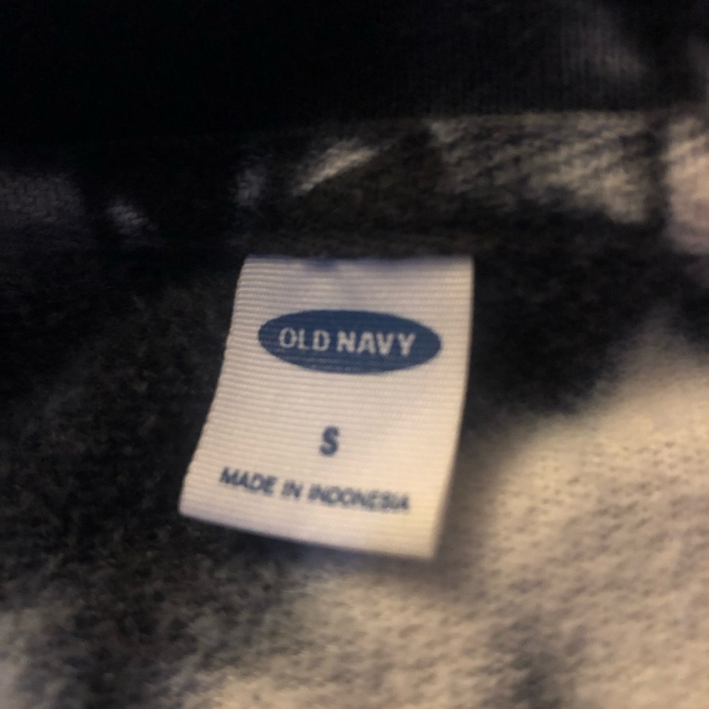 Black And White Hippie Festival Tie Dye Crewneck Sweatshirt Old Navy Small - Picture 2 of 4